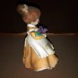 Vintage Lefton Little Girl February Birthday Figurine  154