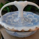 Japanese Arita Ware Bowl Unusual Lid Platinum Peony Design Porcelain   173