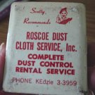 Old Roscoe Dust Cloth Service, Inc. Invoice Paper Clip  182
