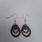 Fashion jewellery coconut shell earring with silver hook for ladies handmade