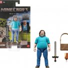 Mattel Minecraft Action Figure & Accessories Set, 4-inch Steve Posable Character