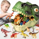 Dinosaur Toys for Kids 3-5,45PCS Realistic Jurassic Dinosaurs Figures with Eggs&Trees&Fence