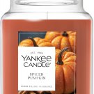 Yankee Candle Spiced Pumpkin, Fall Scented Candle, 22oz Large Jar