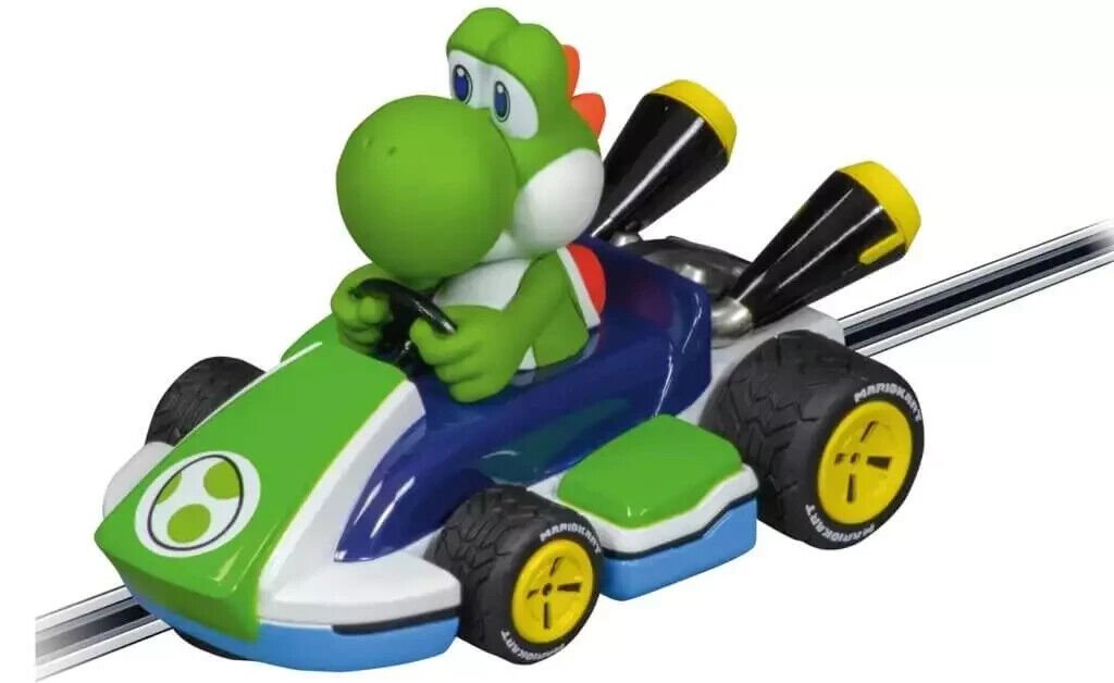 Mario Kart 8 Pull Back Yoshi Slot Car - Evolution 27730 with  release machine