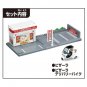Pizza La - Tomica World Town Pizza-La Store With Delivery Bike Toy City - TOMICA