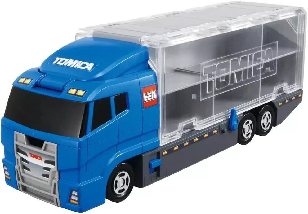 Tomica World Cleaning Convoy Large Trailer Vehicles - Car Storage and Playset