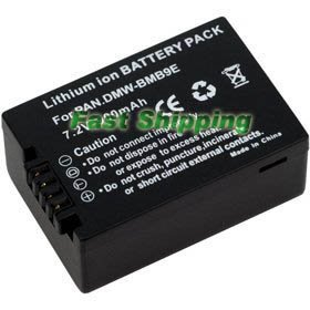 Panasonic DMW-BMB9 Lithium-ion camera battery, new battery 1-year warranty