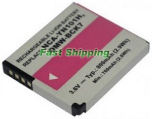 Panasonic Lumix DMC-FS14 camera battery, new battery 1-year warranty