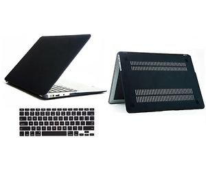 Hard Rubberized Black Case/ Keyboard Cover Skin for MacBook Air 13" MD761