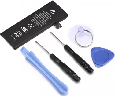 New 1560mAh Li-ion Internal Battery Replacement with Flex Cable for iPhone 5S 5C+Tools