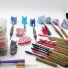 Plastic Tipped Darts, Tips & Brass Shafts Huge Lot