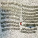Lot of HO Silver Curved Track 17* pcs