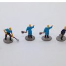 6 Village Figures Slightly Larger than HO Scale Sku 128