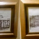 Pair of Framed Prints Taylors Landing Washington State