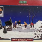 Lemax Village Collection Animated Hockey Game With Adapter 2001 W/box