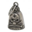 Biker Motorcycle Gremlin Bell - Skull & Cross Bones