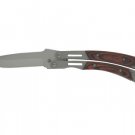 Pakkawood Curved Handle Butterfly Knife