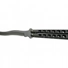 Kriss Blade Butterfly Knife - Black Blade & Handle