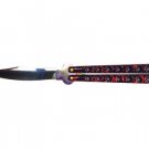 Butterfly Knife with Holes - Red