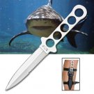Mako Shark Dive Knife with Leg Strap Sheath