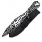 Flaming Skull Precision Throwing Knife with Sheath