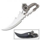 Fantasy Silver Dragon Bowie with Sheath