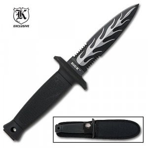Black Flaming Death Dagger
