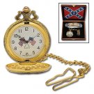 Confederate Treasure Folding Knife & Watch Set