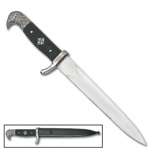 German Silver Eagle Dagger with Sheath
