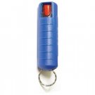 Crime Halter Keychain Red Pepper Spray 1/2 oz - Hard Case - Blue
