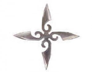 "Scorpion" 4 inch Throwing Star with Sheath