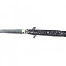 Genuine Italian Godfather Stiletto Switchblade - Gray/Black