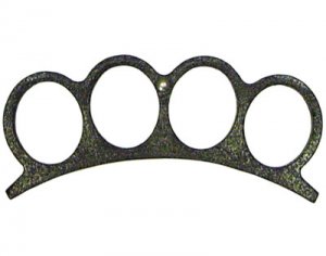 Brass Knuckles Paper Weight - Black