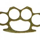 Full Size Brass Knuckles Paper Weight - Gold