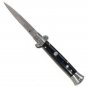 Genuine Italian Milano Godfather Stiletto Switchblade - Black