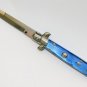 Genuine Italian Milano Godfather Stiletto Switchblade - Blue