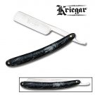 Kriegar Folding Straight Razor - Black Marble