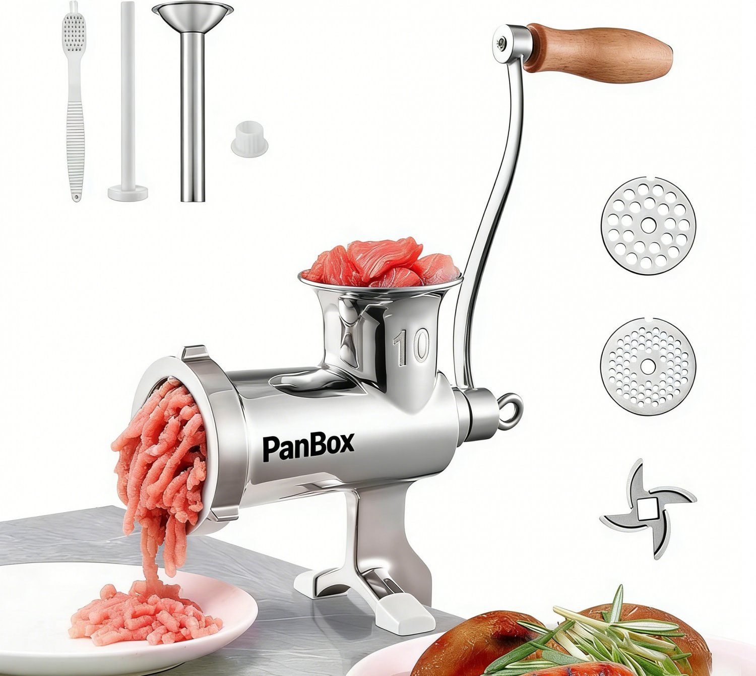 &atilde;��PanBox&atilde;��Manual Stainless Steel Meat Grinder