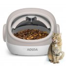 AOSDA Cat Feeder with Collar Sensor, Timed Auto Pet Feeder for Multi-Cat Households, 4 Feeding Modes