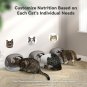AOSDA Cat Feeder with Collar Sensor, Timed Auto Pet Feeder for Multi-Cat Households, 4 Feeding Modes
