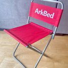ArkBed Foldable Camping Outdoor Folding Chair Support Hiking, Picnics, Patio, Beach, Fishing (Red)