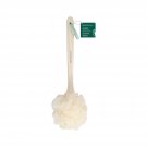 EcoTools EcoPouf Bath Brush, Loofah Brush for Bath & Shower, Made with Long Handle