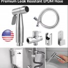 Stainless Steel Handheld Bidet Spray Shower Head Shattaf Toilet Adapter Hose New
