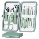 Manicure Set 10 in 1 Stainless Steel, Nail Clippers Scissors Pedicure Tools Kit - Portable