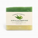 Organic Soap Bar Aloe & Cucumber | Hydrating Sensitive-Skin Cleanser 4 oz