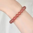 Pisces Energy Healing Strawberry Crystal Bracelet - A Lucky Gift for Love