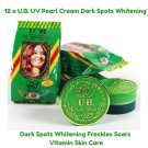 12xU.B. UV Pearl Cream Dark Spots Whitening Freckles Scars Vitamin Skin Care 3g
