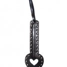 Leather Lovers Heart Pleasure Paddle