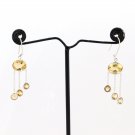Citrine gemstone chain earring, 925 Sterling silver dangle earring, women gifts