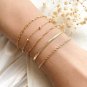 18K Gold Plated Bracelets,Paperclip, Herringbone ,Rope,Snake  Bracelet,Everyday